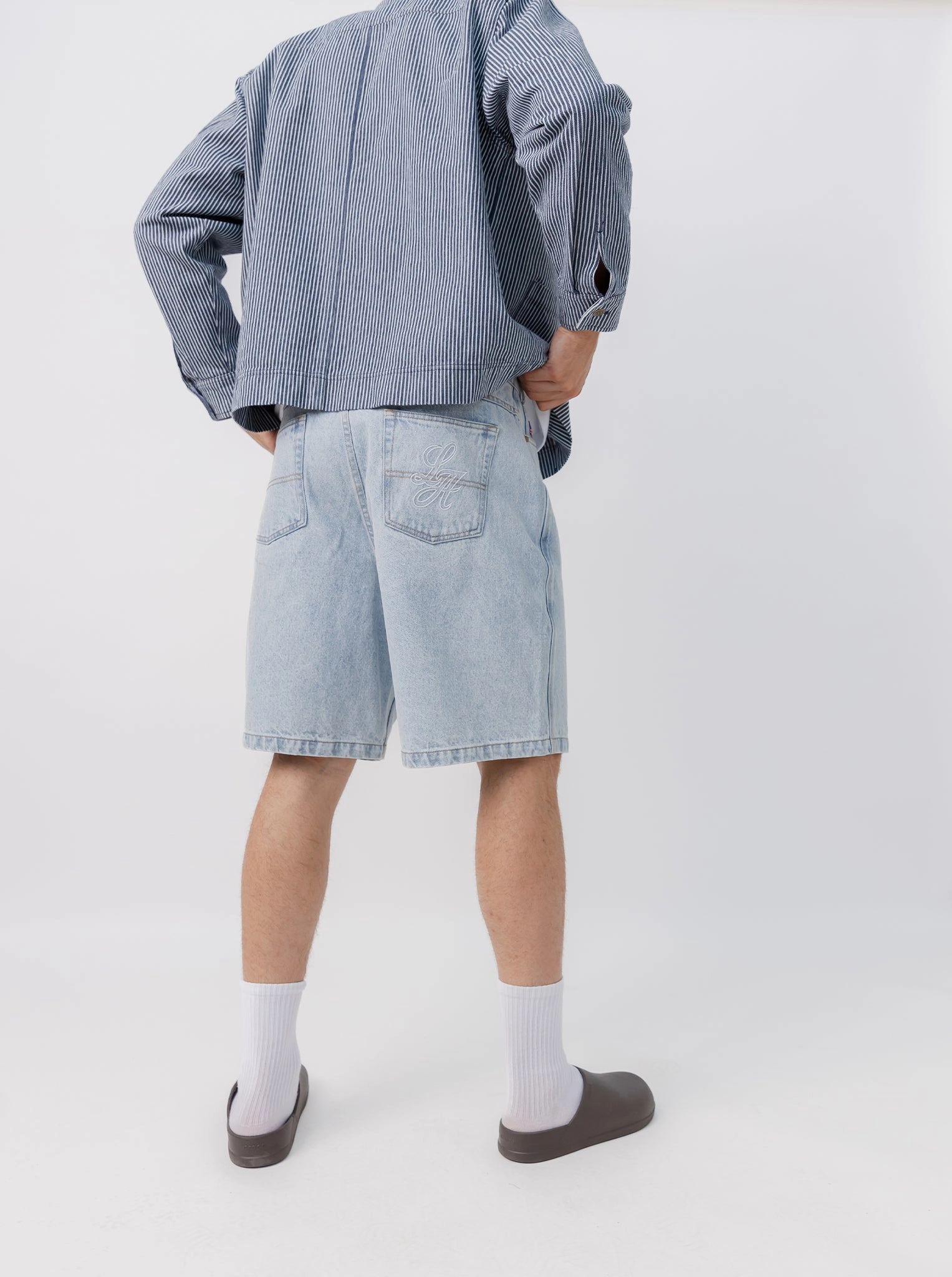 ElasticHem hypoallergenic Baggy Denim Shorts