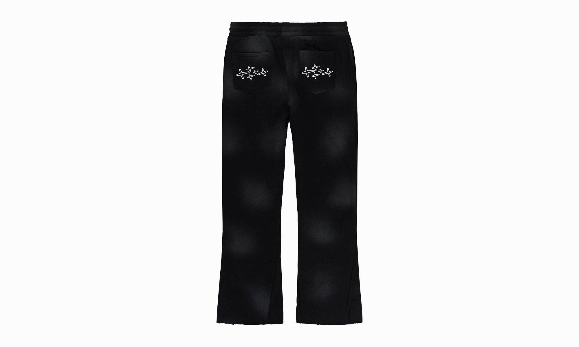 EXCLUSIVE PATCH FLARE SWEATPANTS "Black"