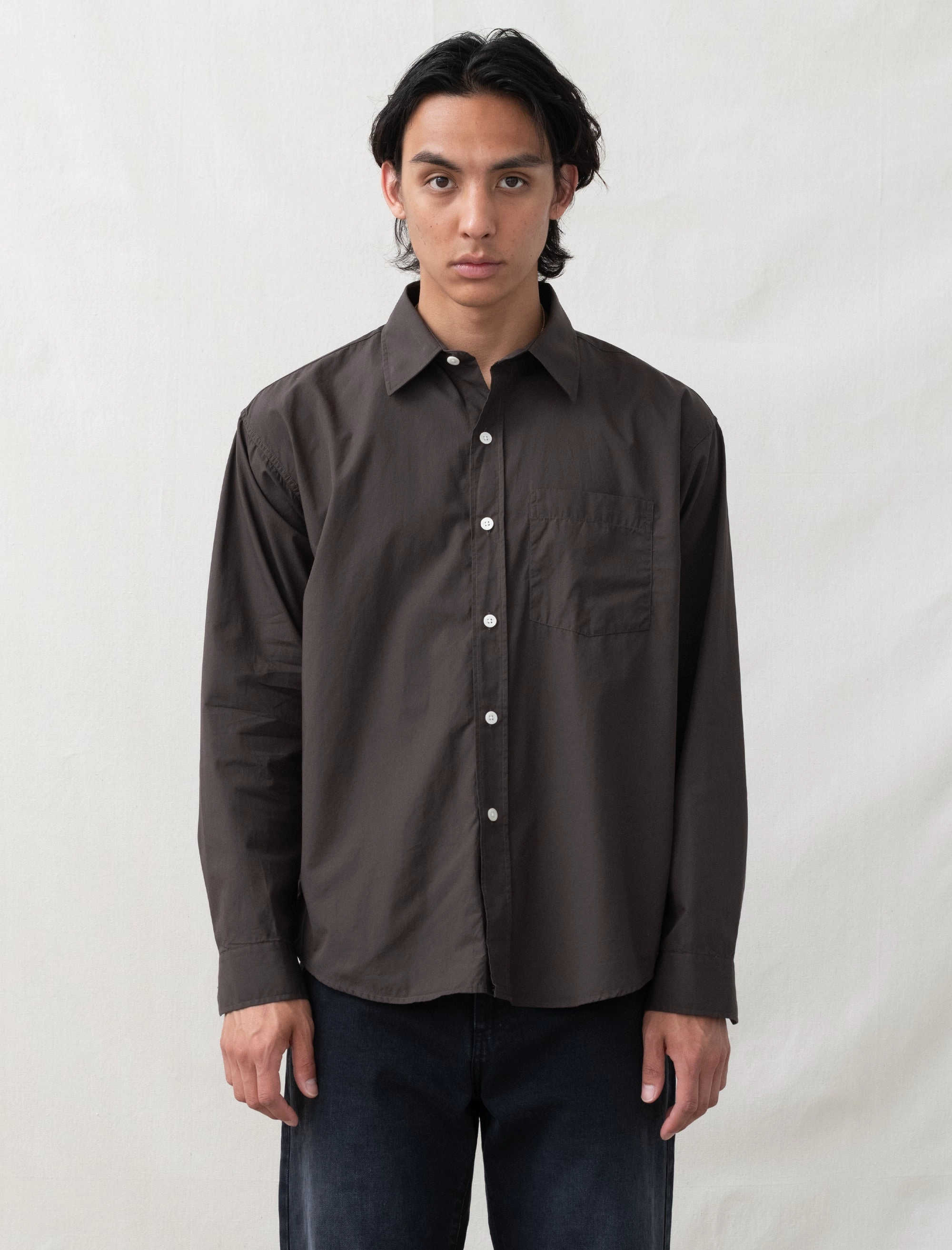 Executive Shirt (Washed Brown) Wind Resistant Fabric