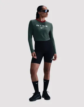 ReinforcedKnees Warm Fit Nike Sportswear Chill Knit Slim Long-Sleeve Cropped Graphic Tee