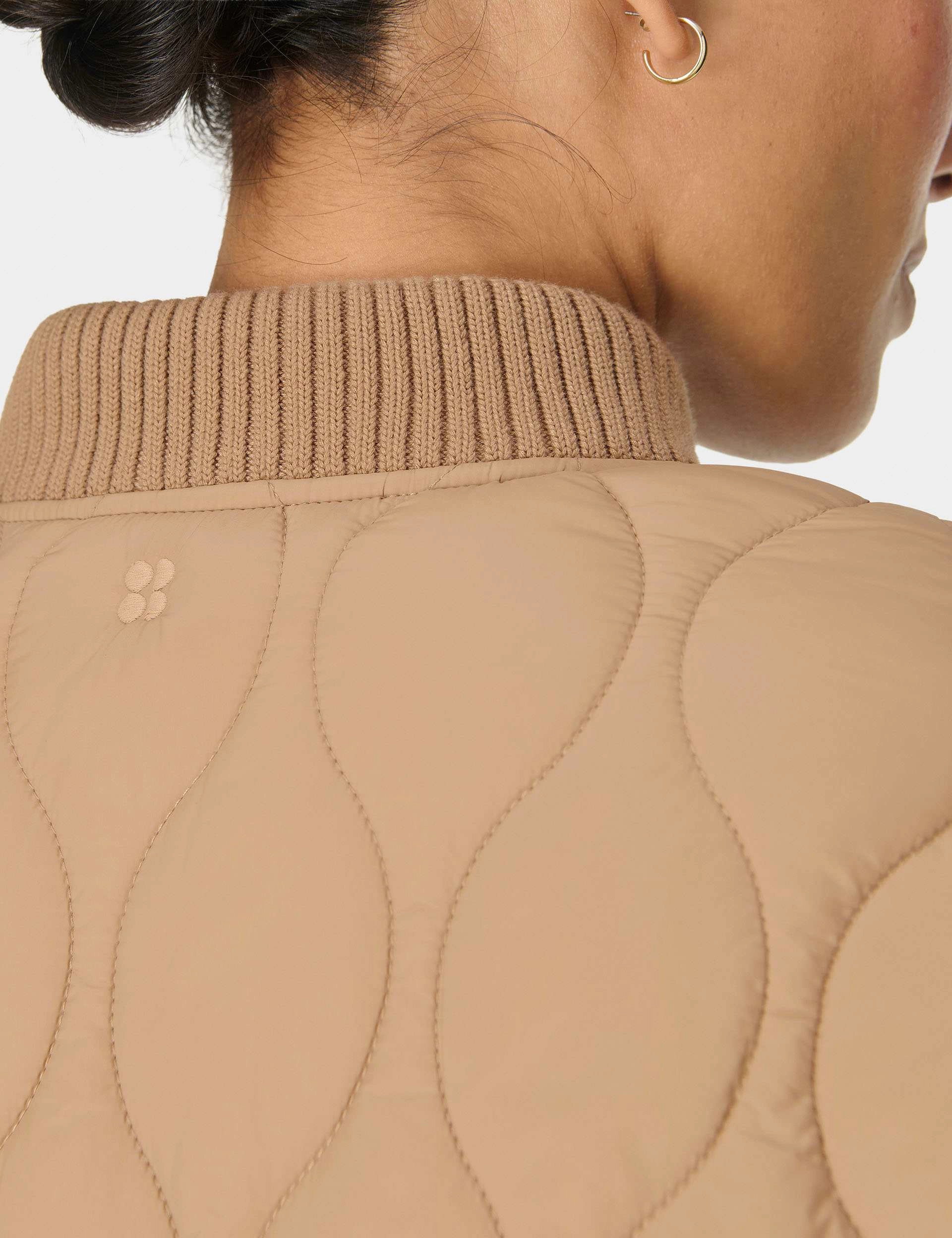 Puffer Design Cold Days On The Move Jacket - Golden Beige