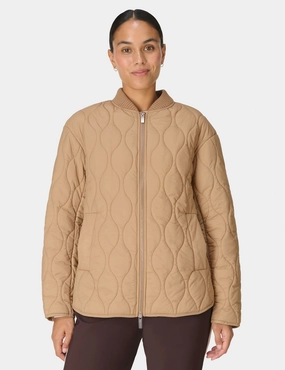 On The Move Jacket - Golden Beige Button Fastenings