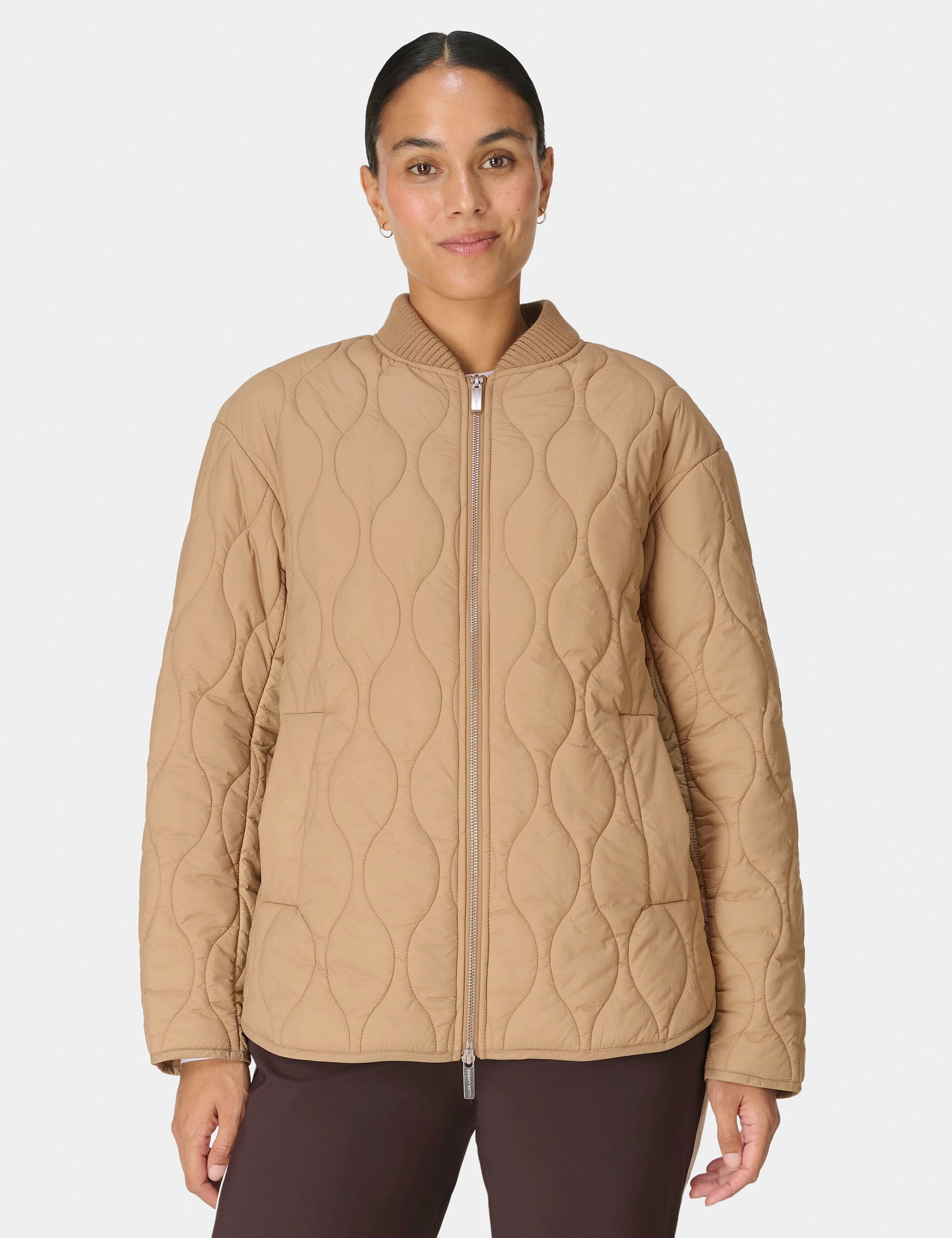 On The Move Jacket - Golden Beige Button Fastenings