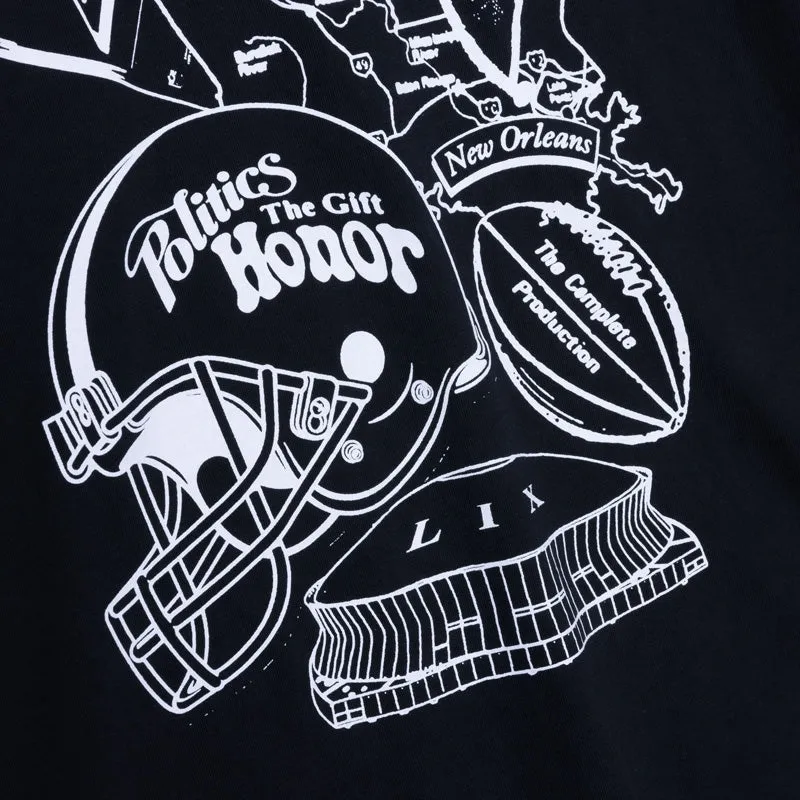 tee shirt Skating Honor The Gift x Politics Rally Time Tee - Faded Black