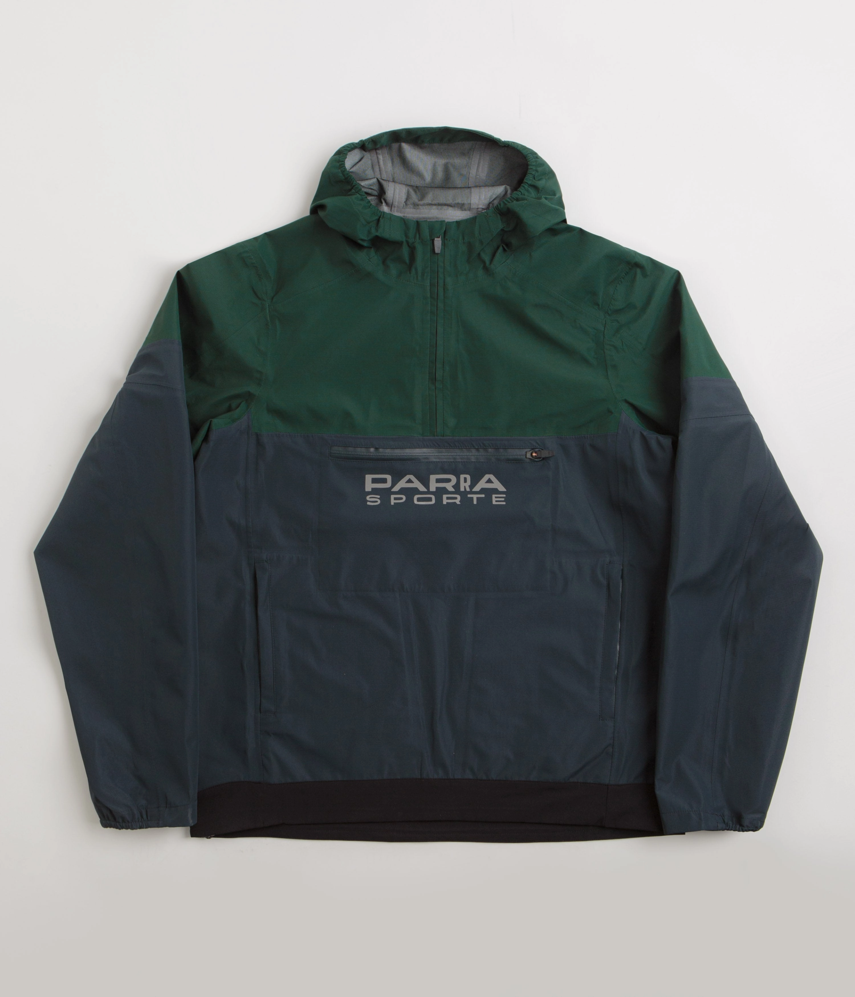 Ergonomic Paneling by Parra The Wind Dunes Anorak Jacket - Pine Green