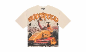 F1 Finishline T-Shirt "Bone" Handmade Fit Silk Glow