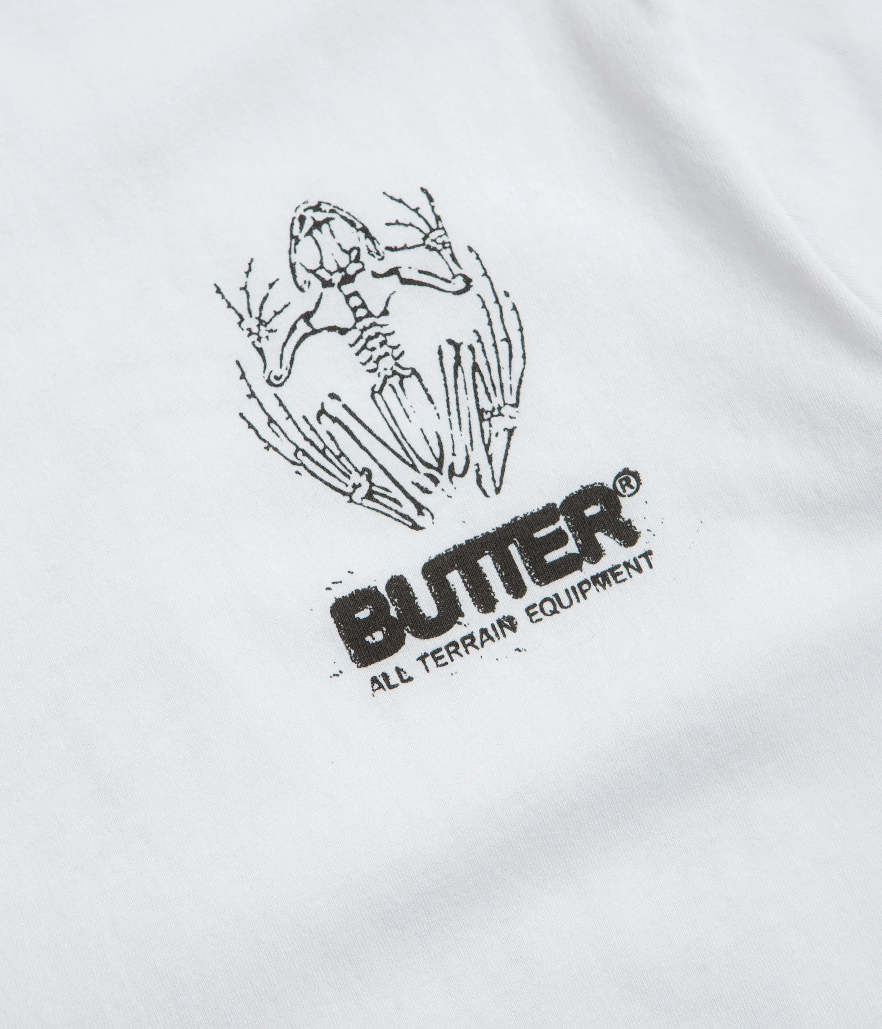 Butter Goods Fossil T-Shirt - White Wrinkle-Resistant