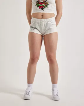 Play Mode WaterRepellentFinish Ed Hardy Cross Heart Booty Shorts
