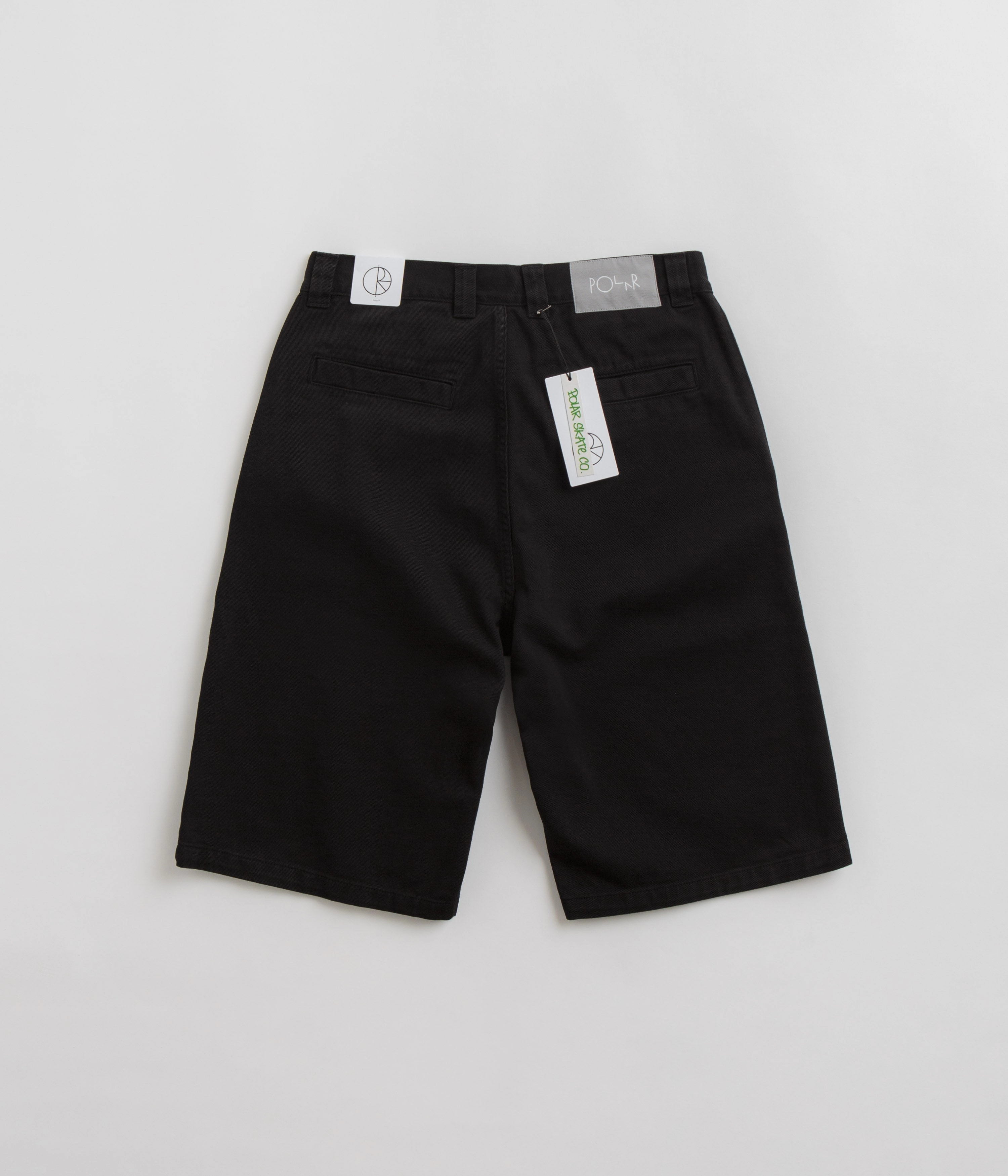 Mood Piece Double Layered Knees Polar 44 Twill Shorts - Black