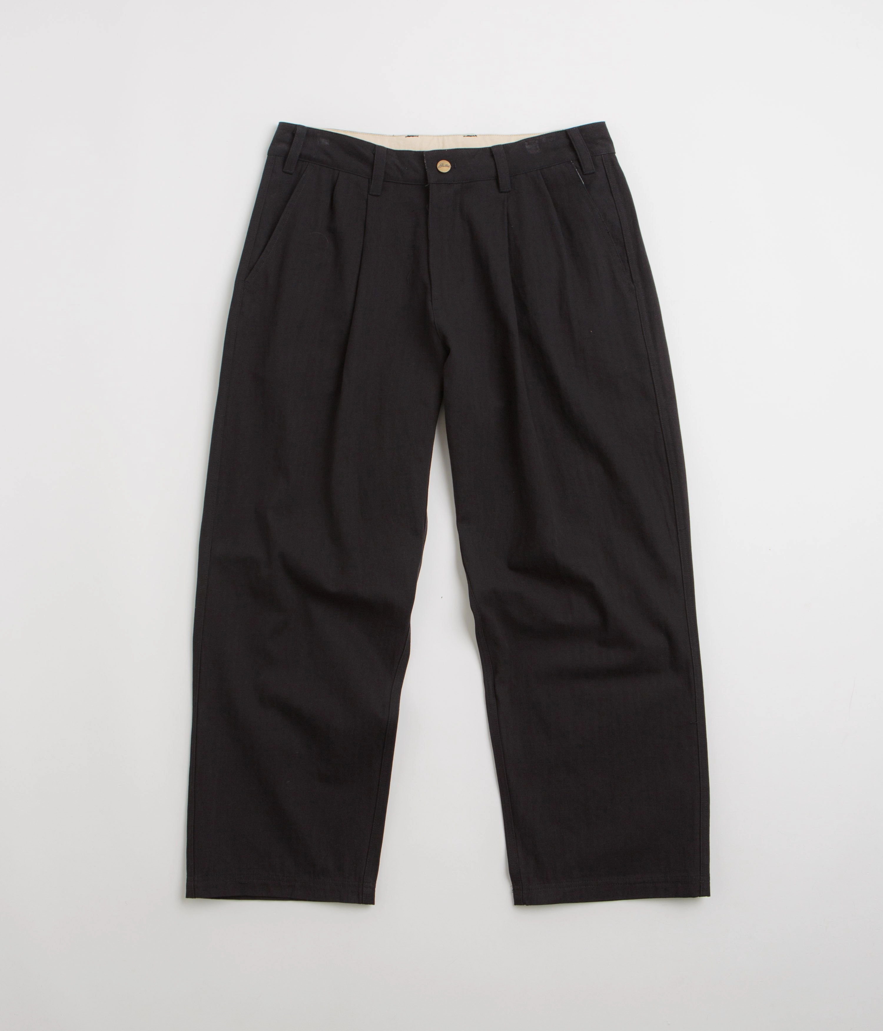 Butter Goods Pleated Trousers - Black Functional Fit