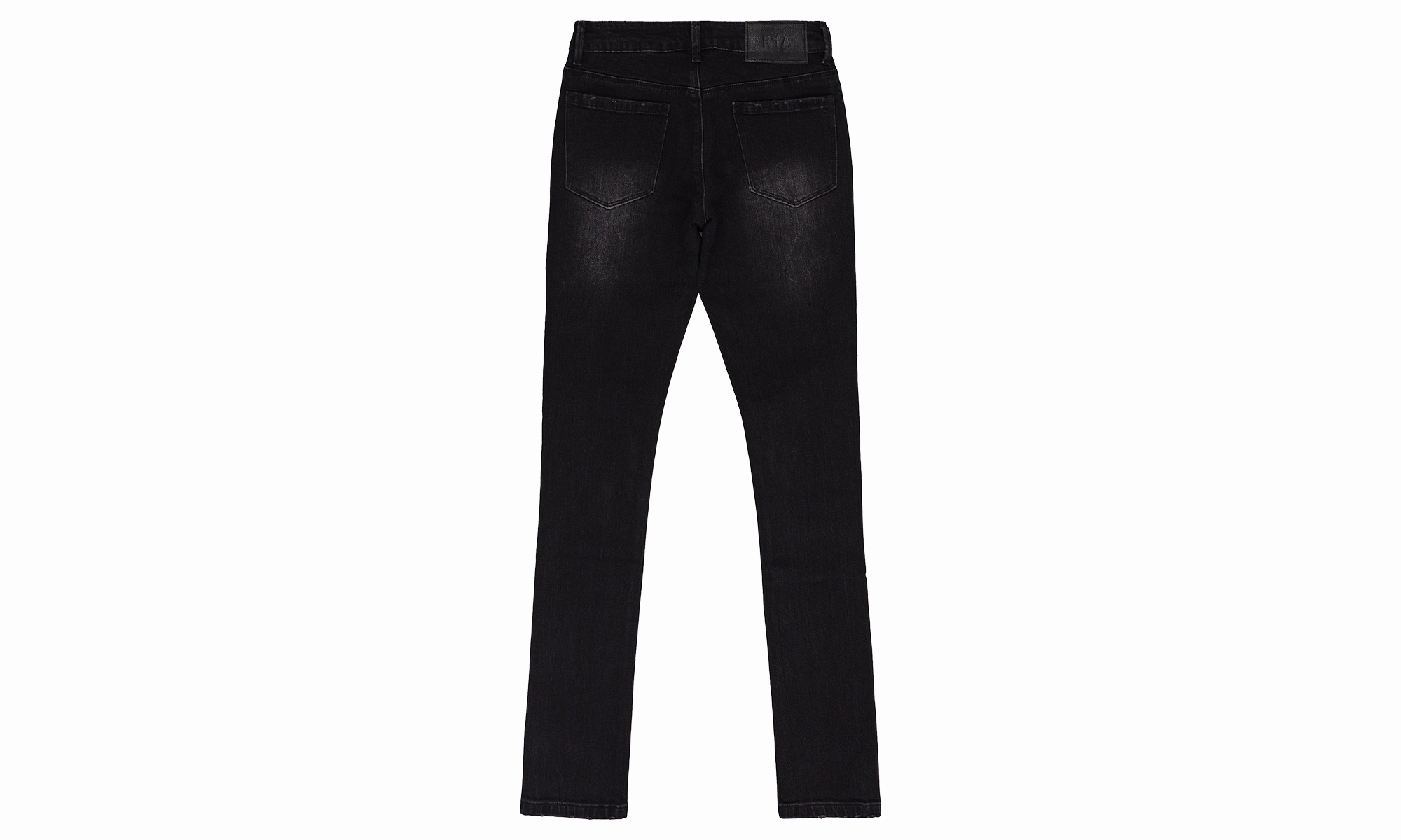 Stretch Recovery Modern Spring Mood FADED DISTRESSED SKINNY JEANS "Black"
