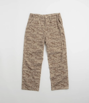 Butter Goods Work Pants - Digital Camo ElasticWaist Flexible Ankle Cuffs