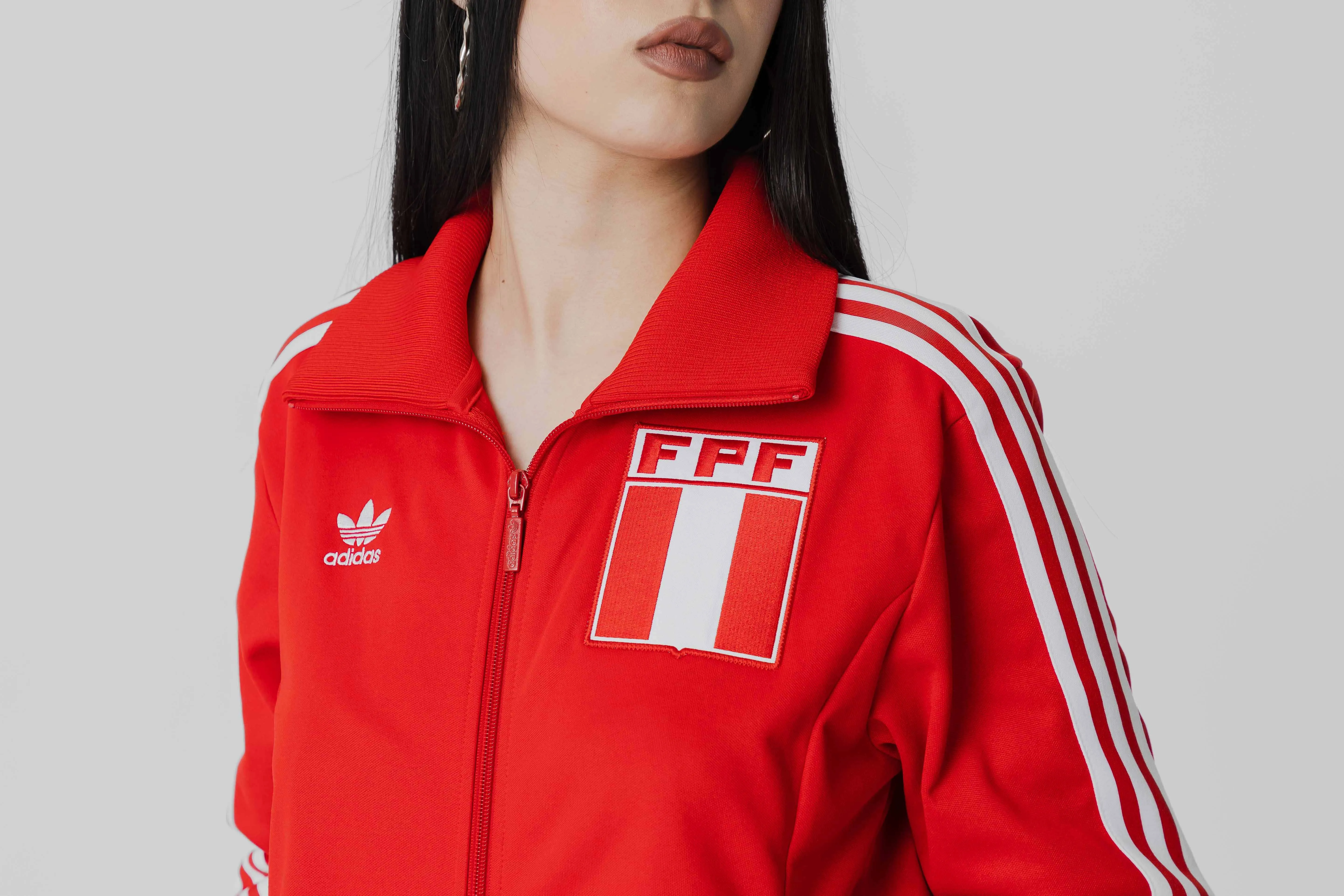Long Sleeve Polo AntiPillingTreatment Women's adidas Peru Track Top