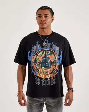 Civilized Smile Flame Tee Design Soul HiddenZipperClosure