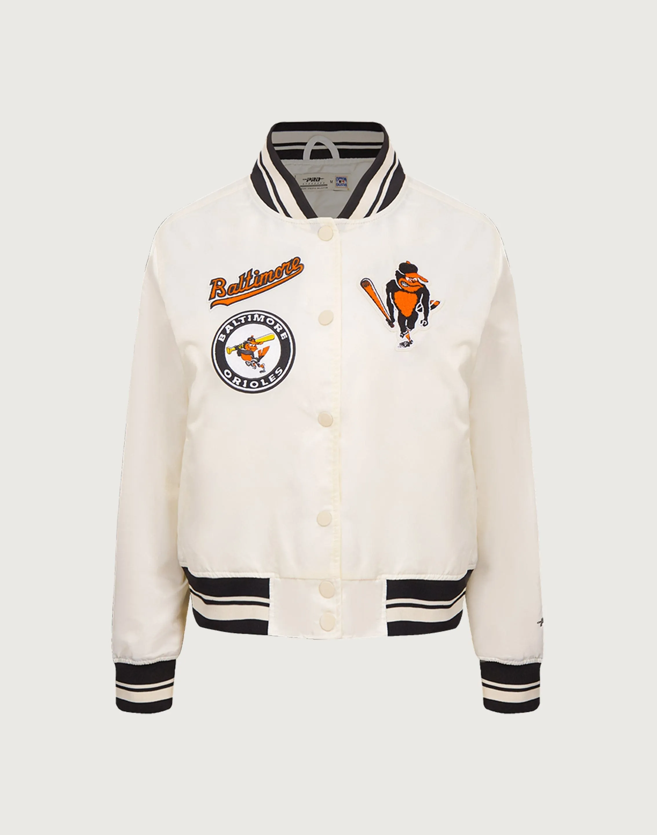 Pro Standard MLB Baltimore Orioles Retro Classic Rib Satin Jacket Senior Ease