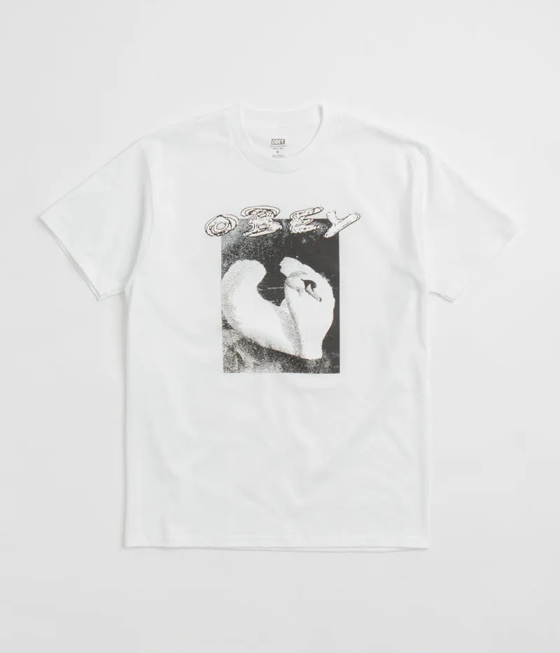 Lounge Wear sports venue event Obey Swan T-Shirt - White