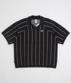 Nike SB Striped Polo Shirt - Black / Sail / Black Anti Odor Treatment