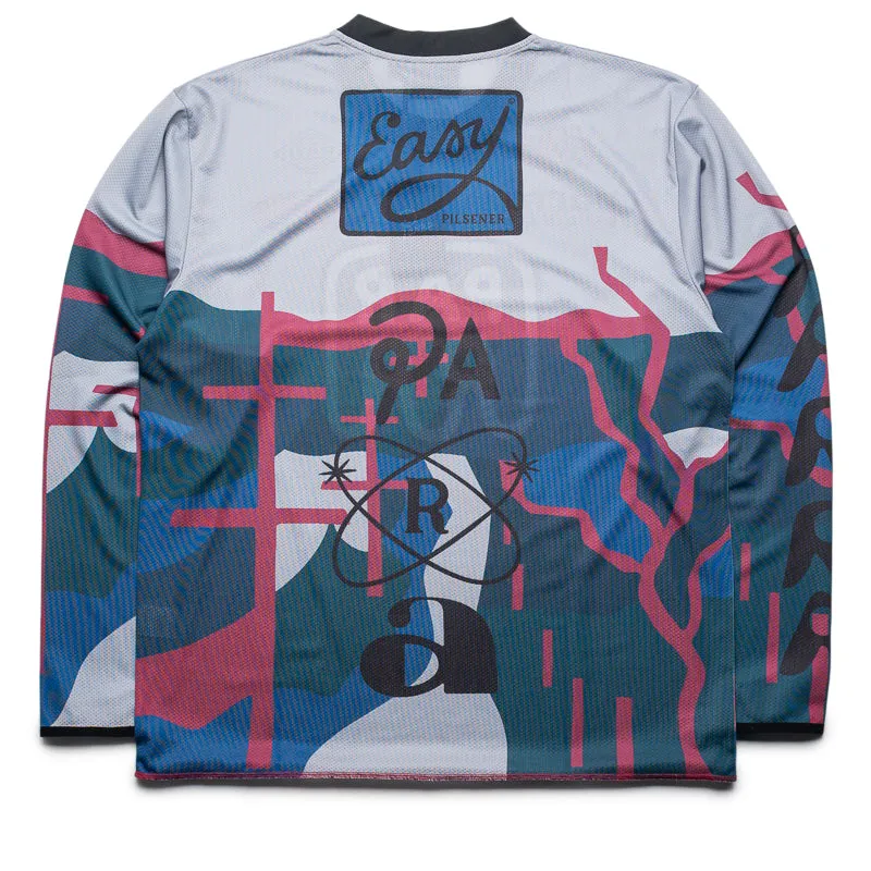 Seamless Shoulder Transition Parra Dirt Jumper L/S Tee - Grey