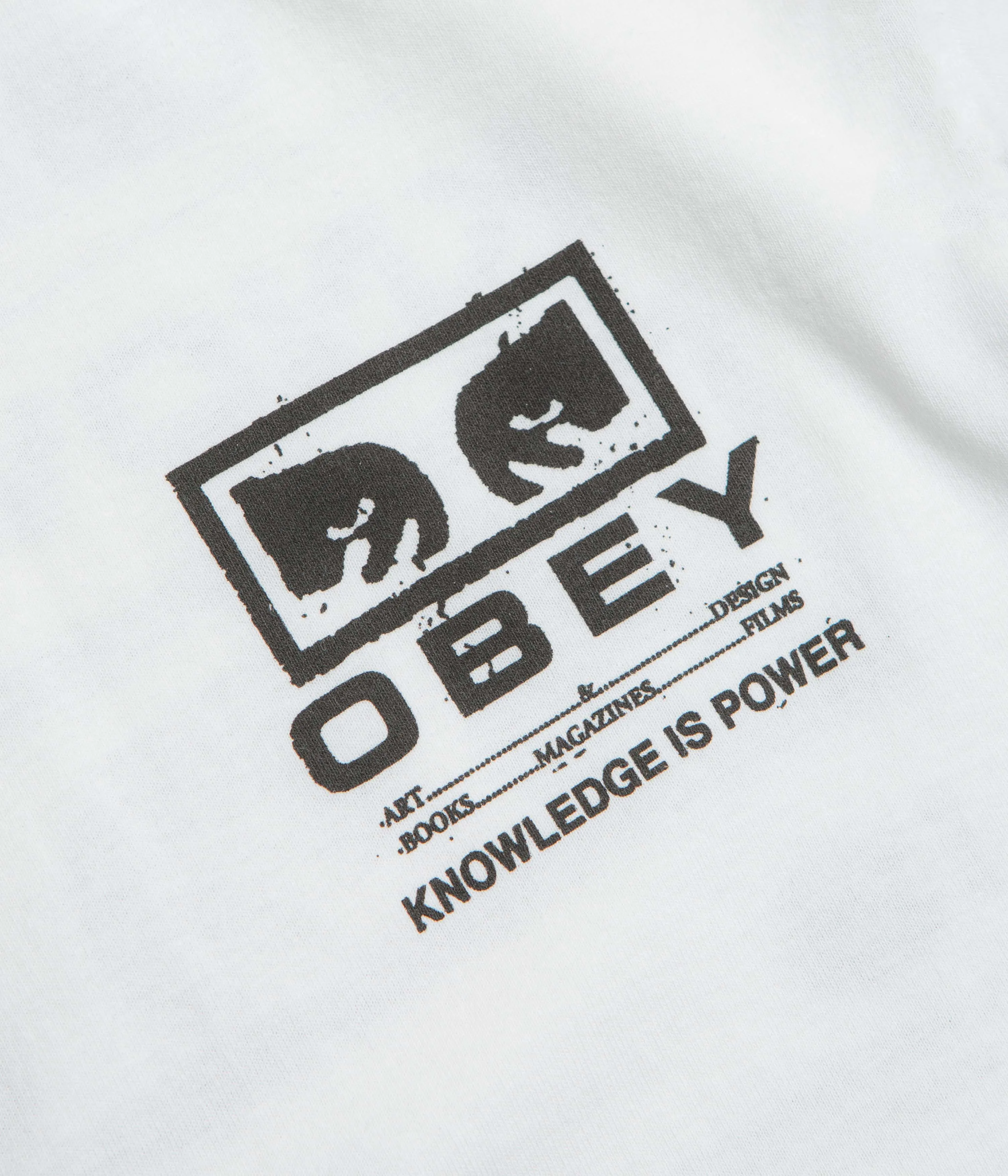 Obey Permission T-Shirt - White Reinforced Seams