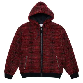 Wrinkle Free Fabric Street Energy Wear Yardsale Sherpa Fleece Hoodie - Red
