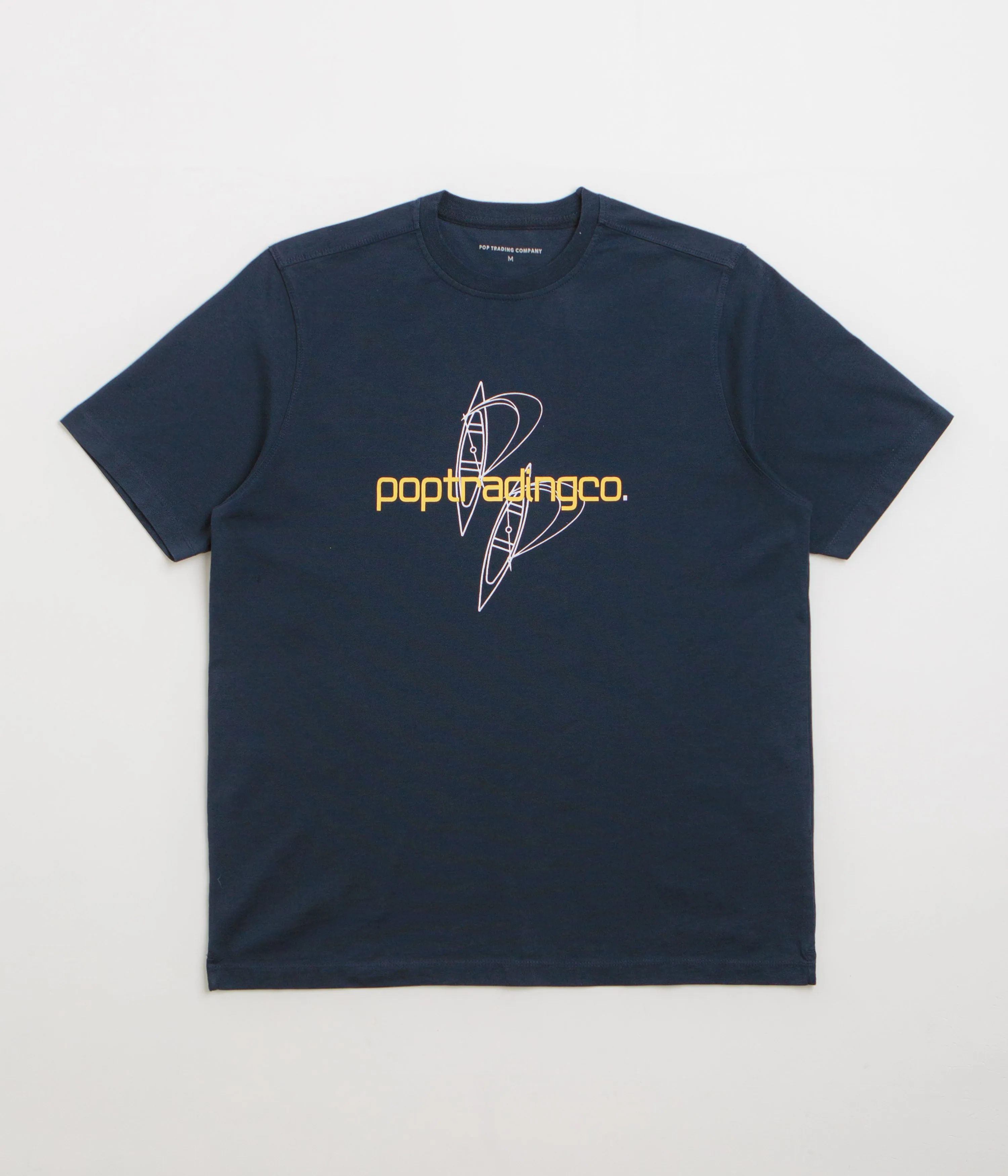 Collar design Pop Trading Company Nautical T-Shirt - Navy