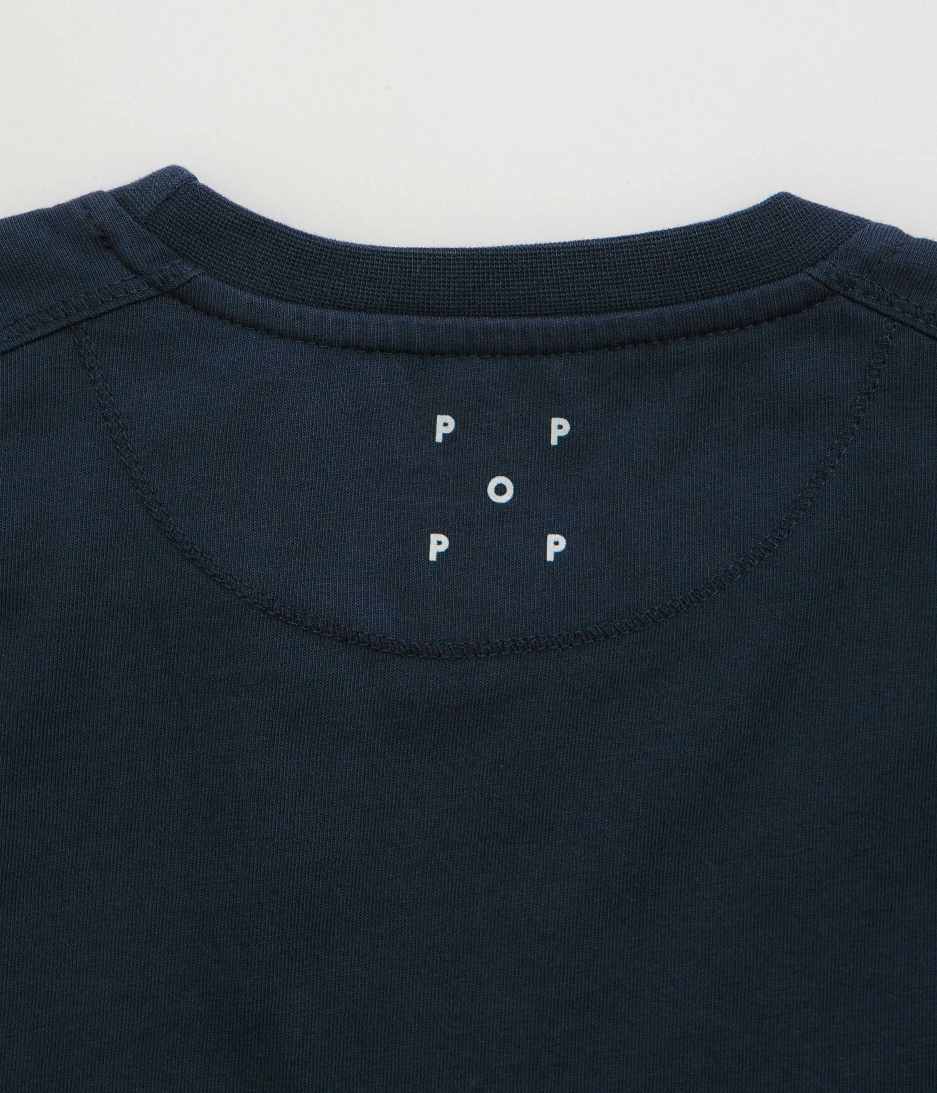 Pop Trading Company Nautical T-Shirt - Navy Business Event