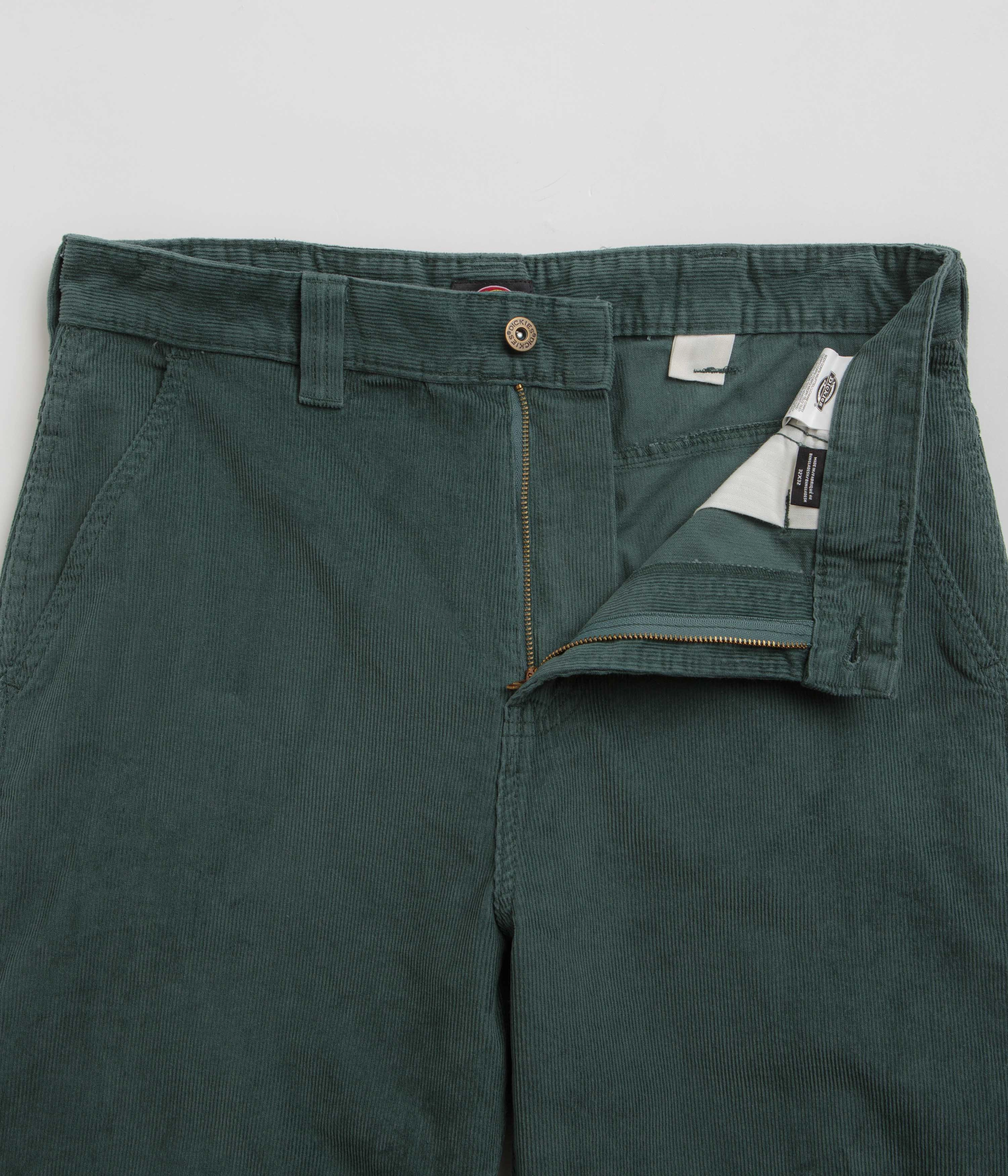 Versatile Waist Dickies Corduroy Carpenter Pants - Lincoln Green