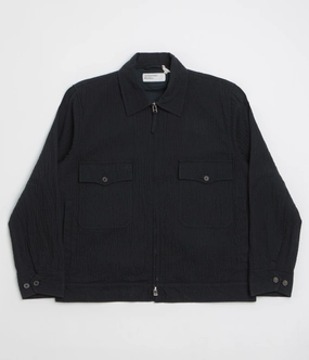 Universal Works E130 Jacket - Dark Navy snap-up