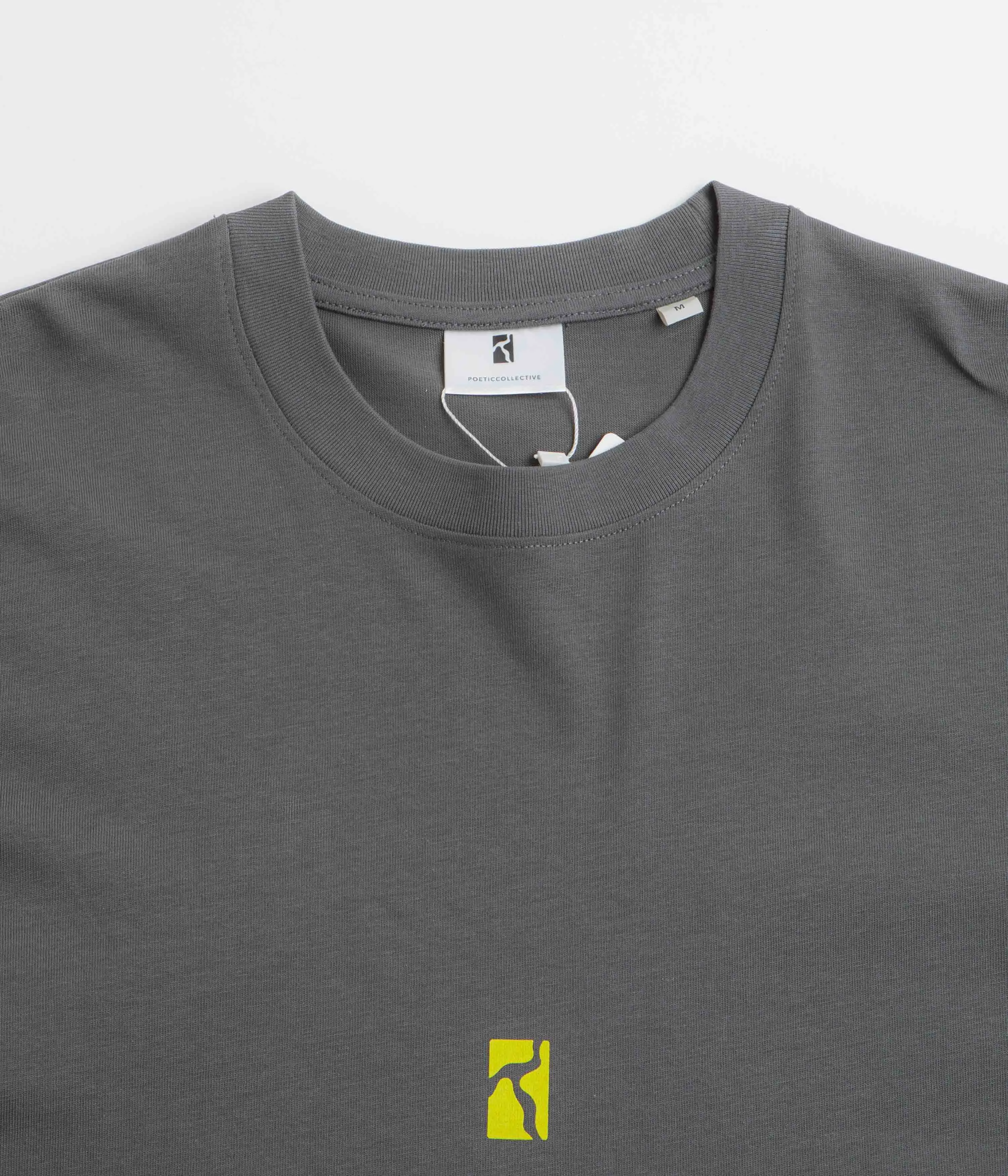 Poetic Collective Space T-Shirt - Iron Grey Bio Washed Softness Weekend Look
