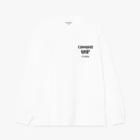 Carhartt WIP Better Dreams Long Sleeve T-Shirt White Meeting Multi Directional Stretch