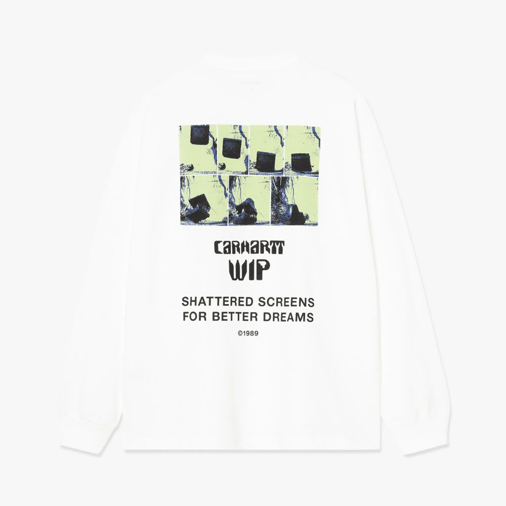 Carhartt WIP Better Dreams Long Sleeve T-Shirt White Office building