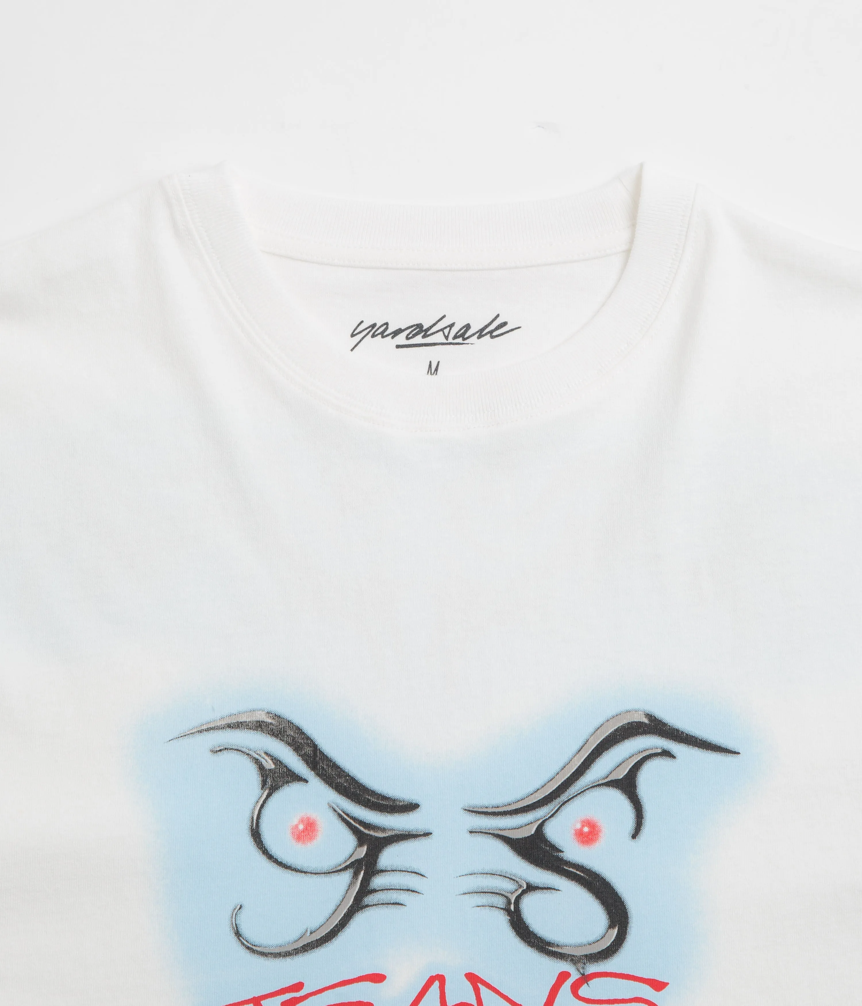Yardsale Grudge T-Shirt - White straight legs restaurant