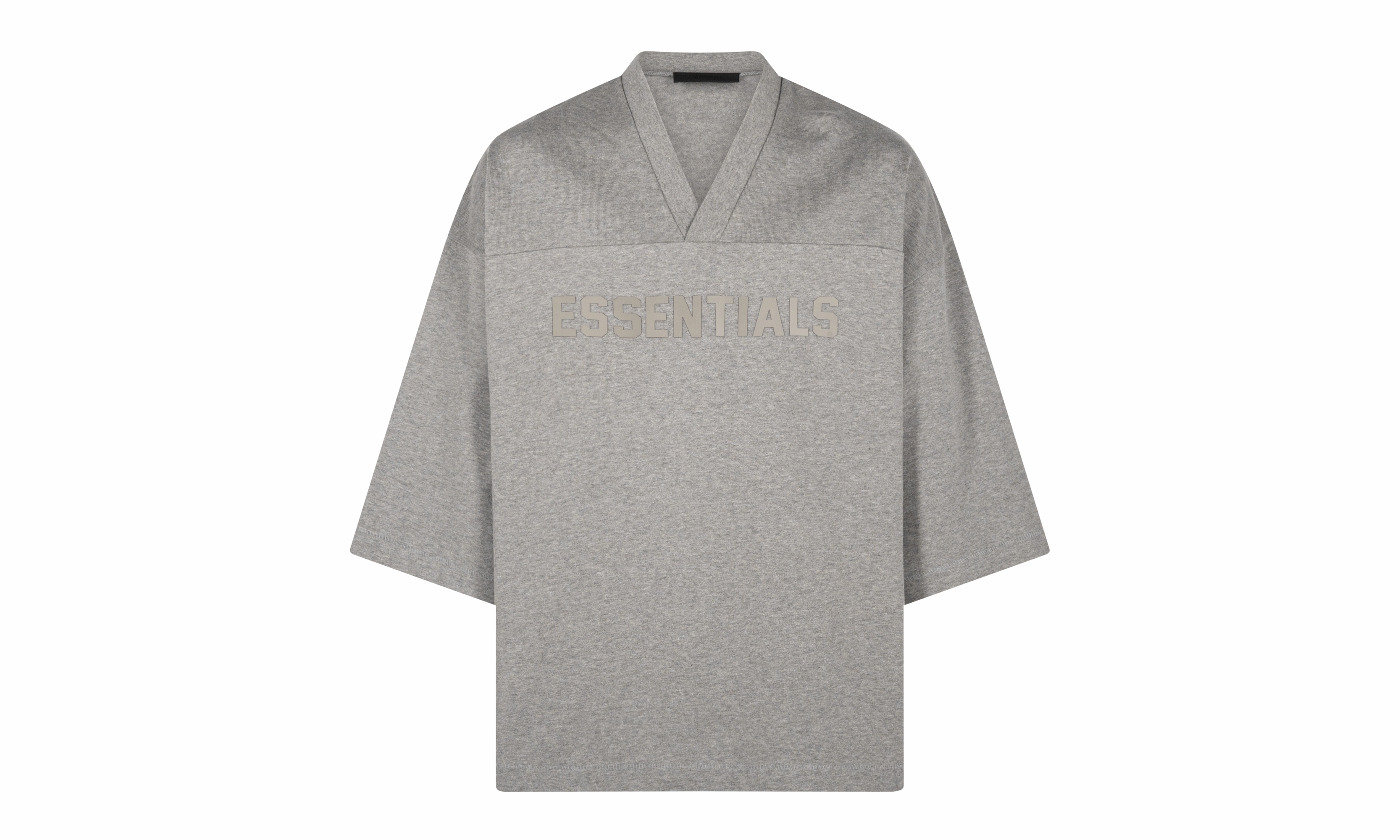 FOOTBALL TEE "DARK HEATHER OATMEAL" Travel Proof DoubleStitchedSeams