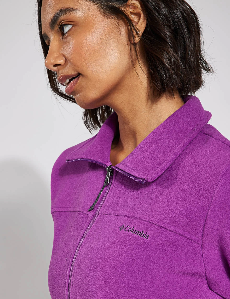 Fast Trek II Fleece Jacket - Razzle Wind Blocking Fabric