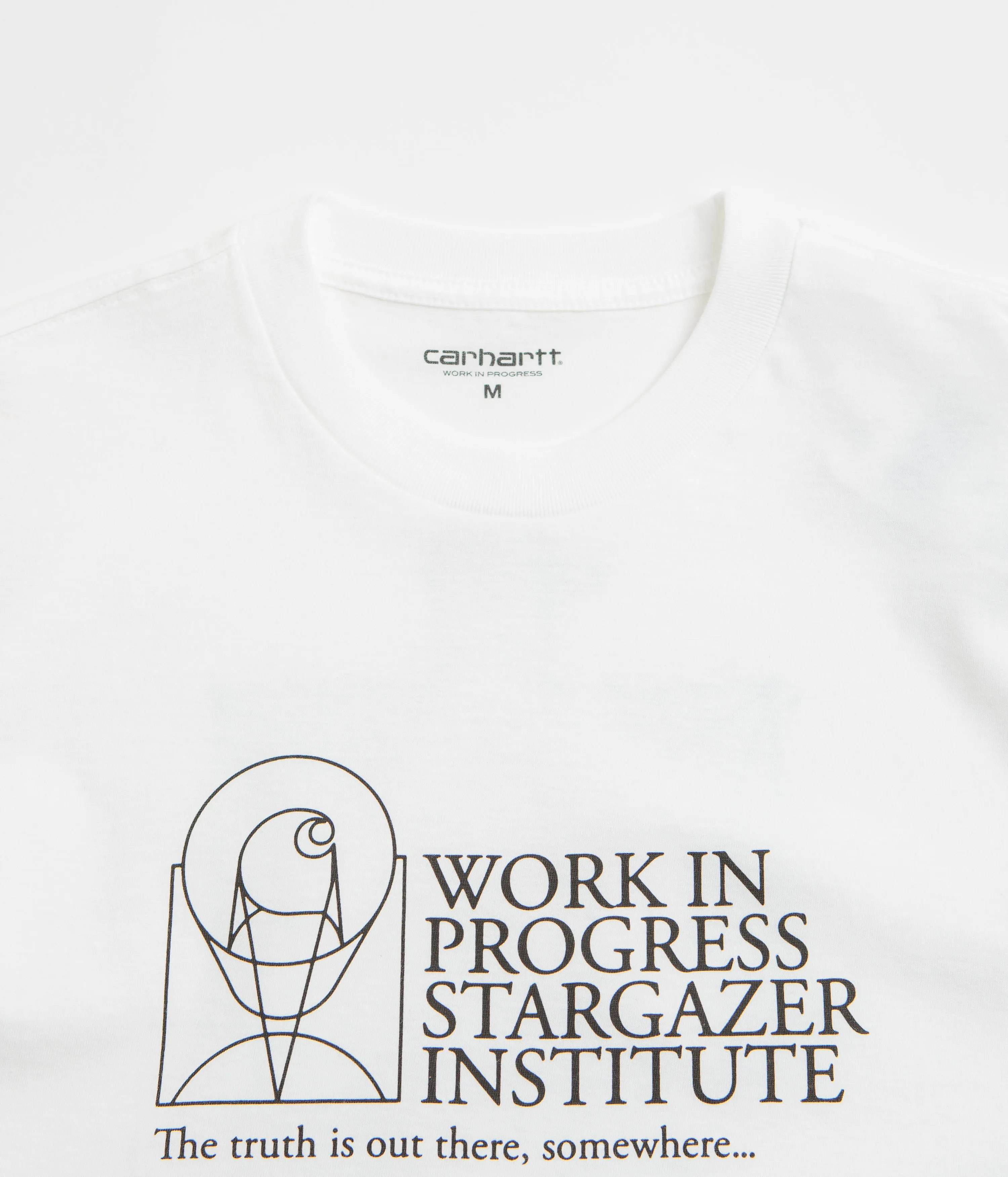 Carhartt Stargazer T-Shirt - White / Black Teens lounge pants silhouette