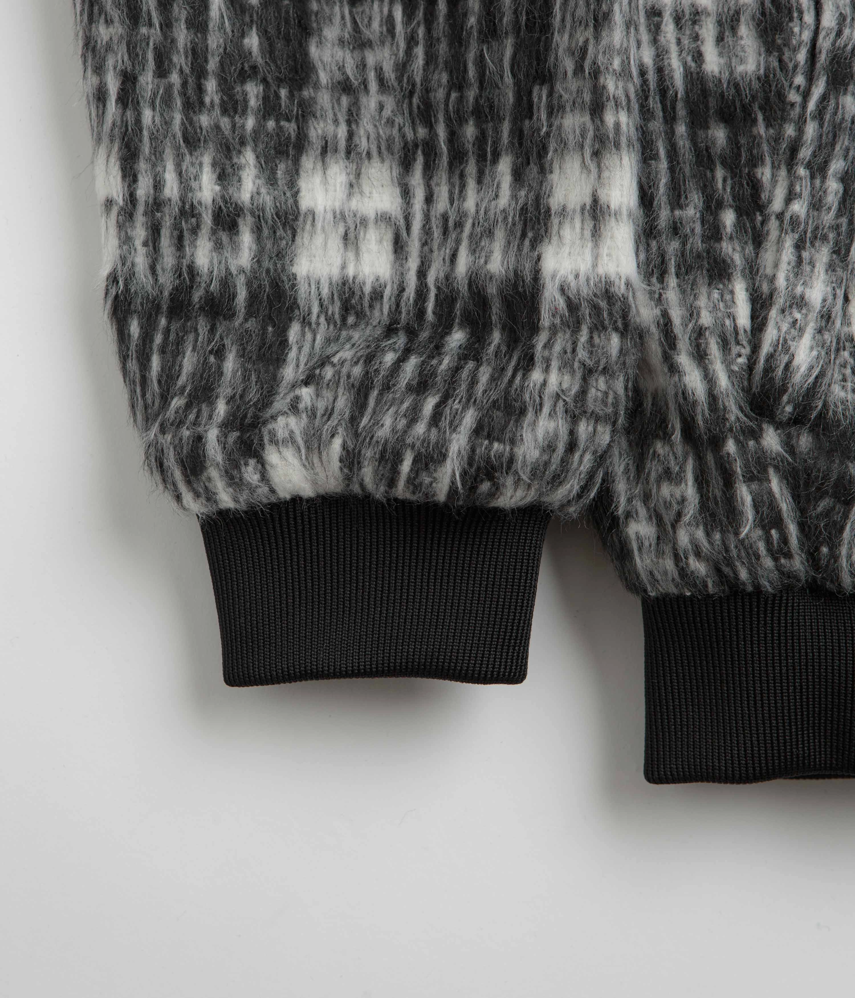 exploration Seamless construction Butter Goods Heavy Plaid Work Jacket - Black / White