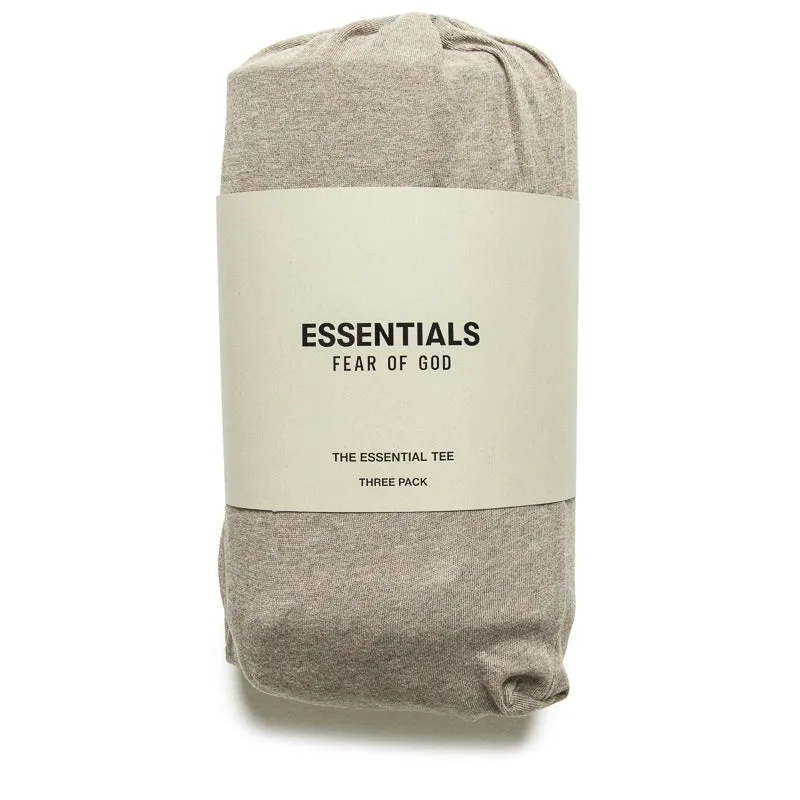 imported Fear Of God Essentials 3 Pack Essential Tee - Heather Gray