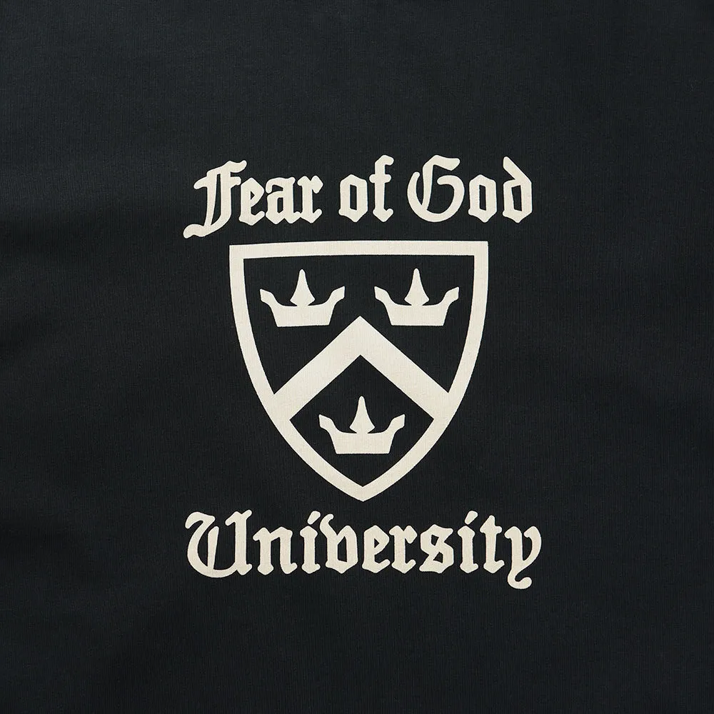 Fear Of God Essentials Heavy Crewneck Tee - Black linen shirt