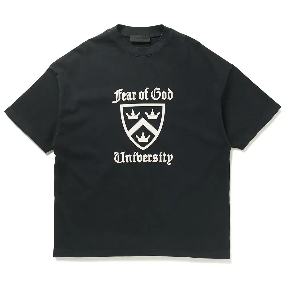 blazer silhouette Fear Of God Essentials Heavy Crewneck Tee - Black