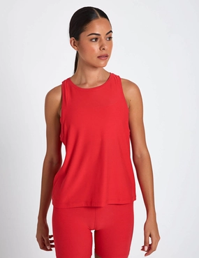 Featherweight Rebalance Tank - Candy Apple Red Heather Dynamic Fit System single - purpose