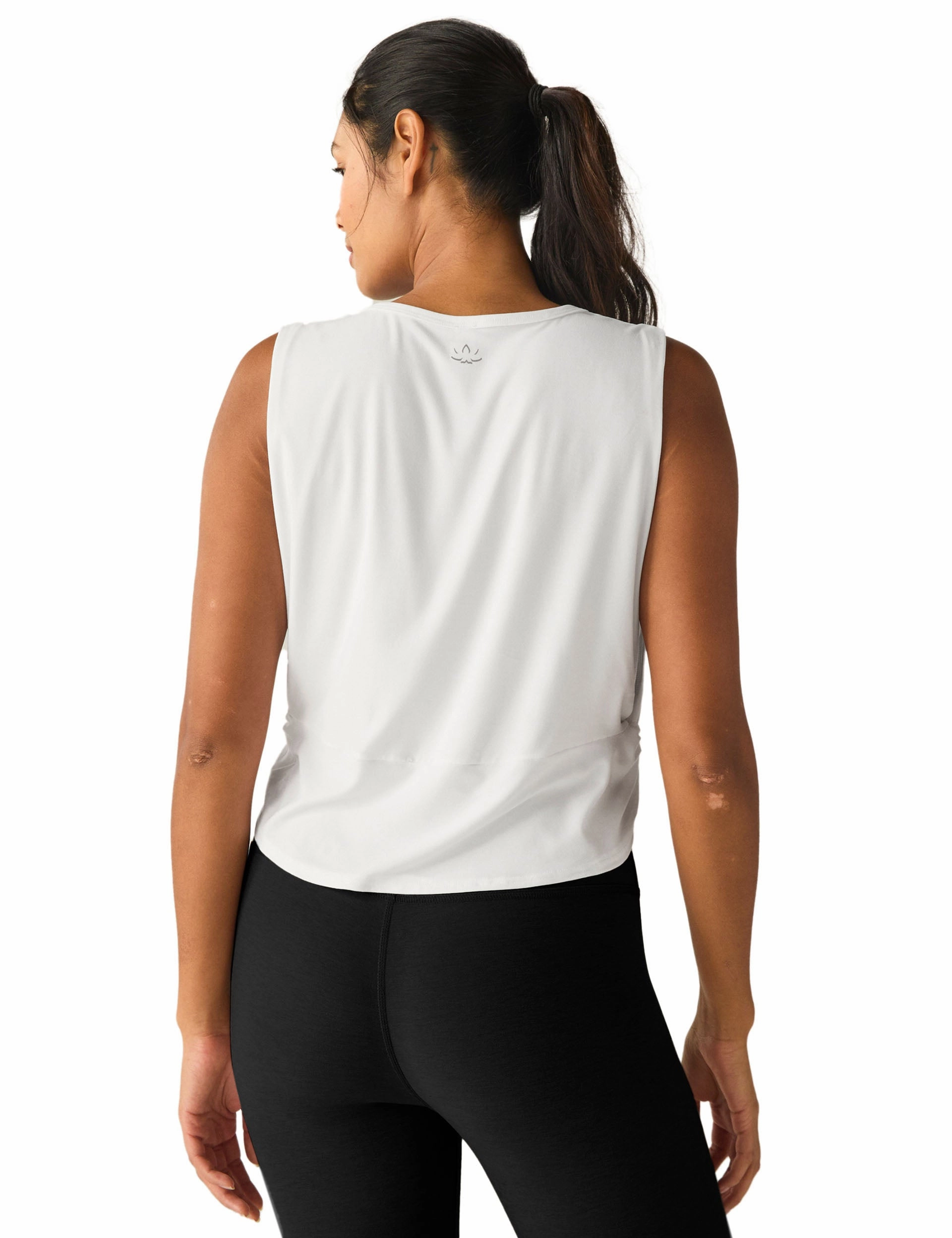 Featherweight Side Note Twist Tank - Cloud White Safety - first surveillance