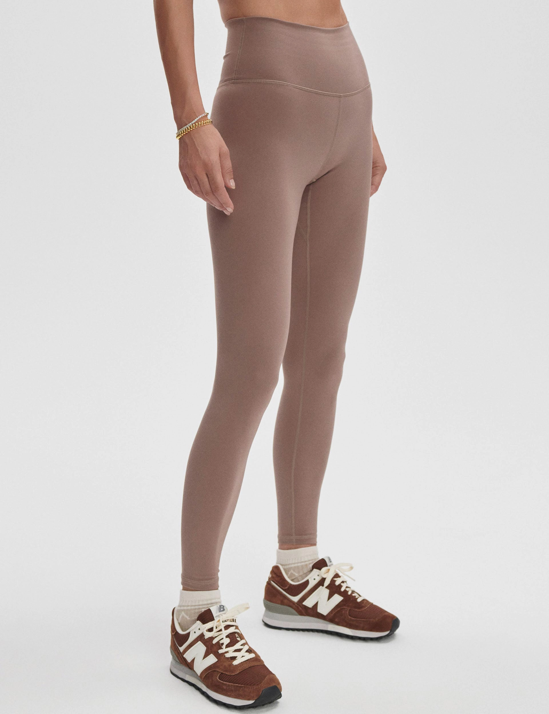 Fade Resistant Studio Practice FreeSoft High Waisted Legging 27 - Deep Taupe