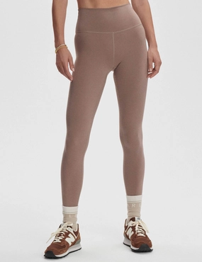 FreeSoft High Waisted Legging 27 - Deep Taupe Contour Hug Flexible Wear Casual Day