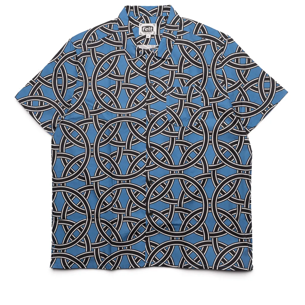 Felt Biscayne Button Down Shirt - Nakamura Print Oversized style Cozy Feel