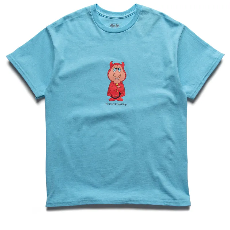 Felt Lil Devil Tee - Baby Blue train venue garden venue