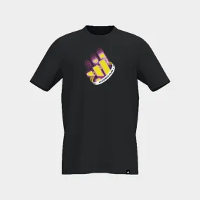 Pure Linen Blend Moon Beam Adidas Mens Neon Festival Graphic Tee Black