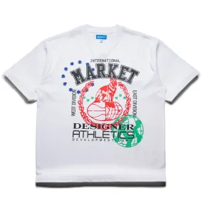 embroidery piping Market Designer Athletics Tee - White