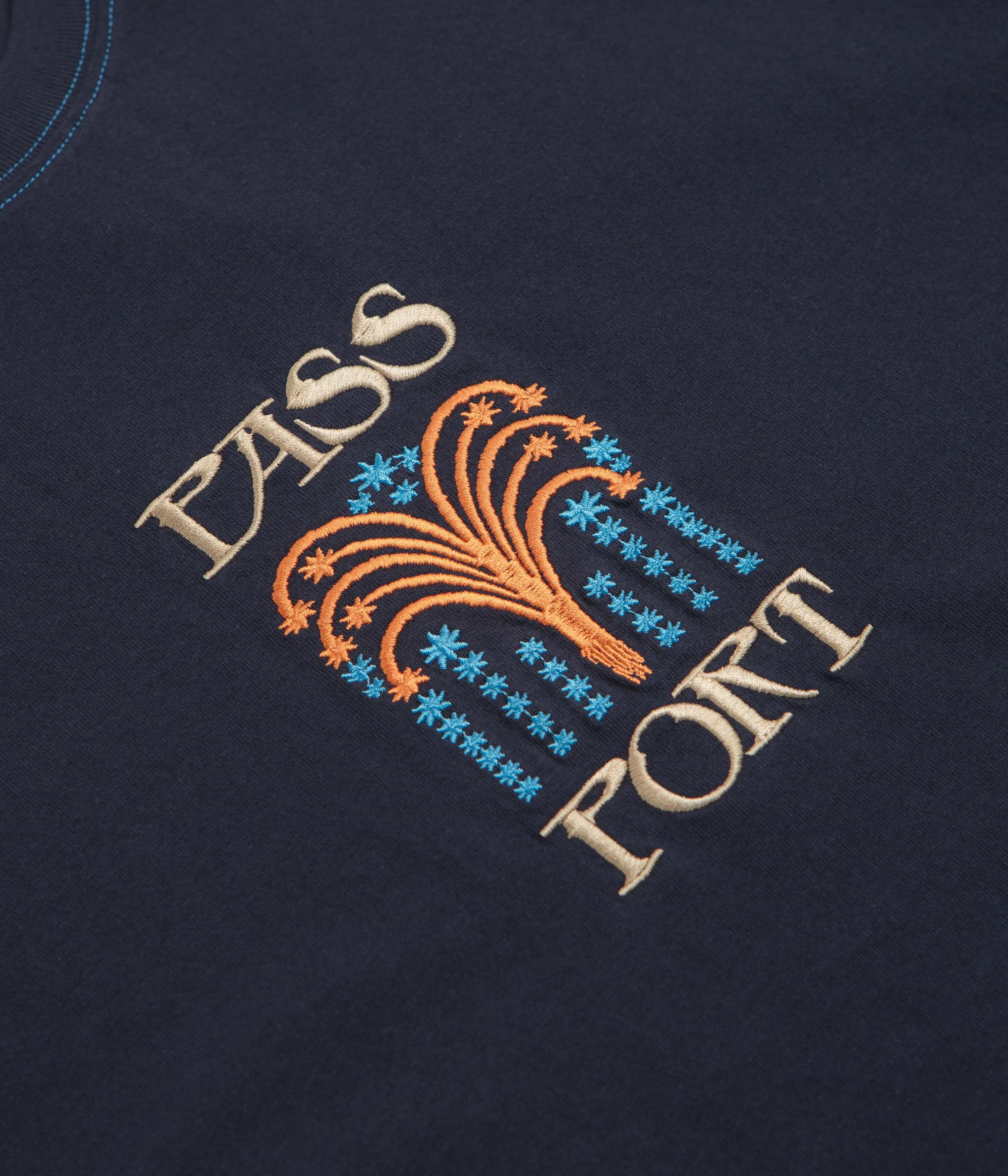sports scene tennis event Pass Port Roman Candle T-Shirt - Navy