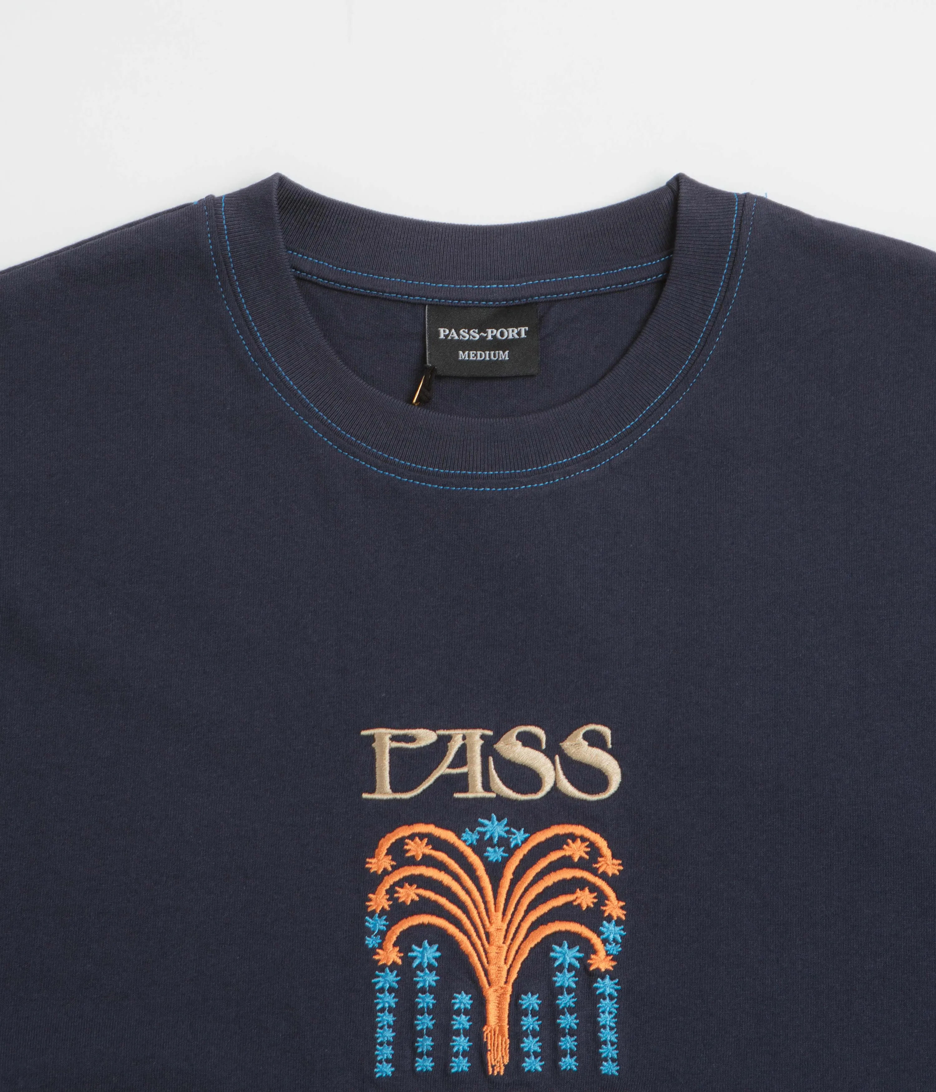 budget-friendly Pass Port Roman Candle T-Shirt - Navy