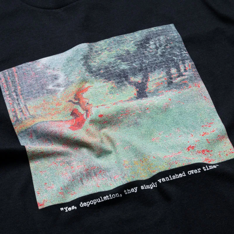 Fucking Awesome Depopulation Tee - Black Flare camping clothes